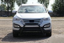 Hyundai Santa Fe 3 2012–2018 Voorbumperbeugel WT003 Black (RVS) foto 3