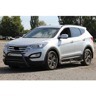 Voorbumperbeugel WT003 Black (RVS) Hyundai Santa Fe 3 2012–2018 foto 1