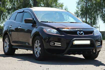 Mazda CX-7 2006–2012 Frontbeschermbeugel WT003 Black (RVS) foto 4