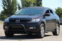 Mazda CX-7 2006–2012 Frontbeschermbeugel WT003 Black (RVS) foto 1