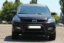 Mazda CX-7 2006–2012 Frontbeschermbeugel WT003 Black (RVS) foto 3
