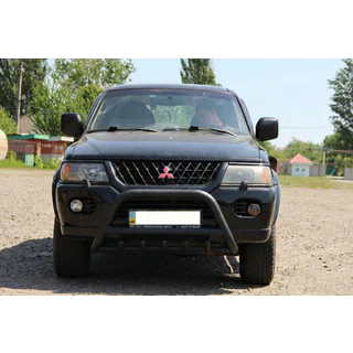 Bullbar WT003 Black (RVS) Mitsubishi Pajero Sport 1996–2007 foto 4