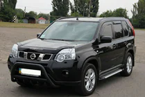 Nissan X-trail T31 2007–2014 Bullbar WT003 Black (roestvrij staal) foto 1