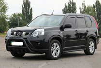 Nissan X-trail T31 2007–2014 Bullbar WT003 Black (roestvrij staal) foto 2
