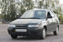 VAZ 2110-21115 1995–2015 Bullbar WT003 Black 60 mm (RVS) foto 1