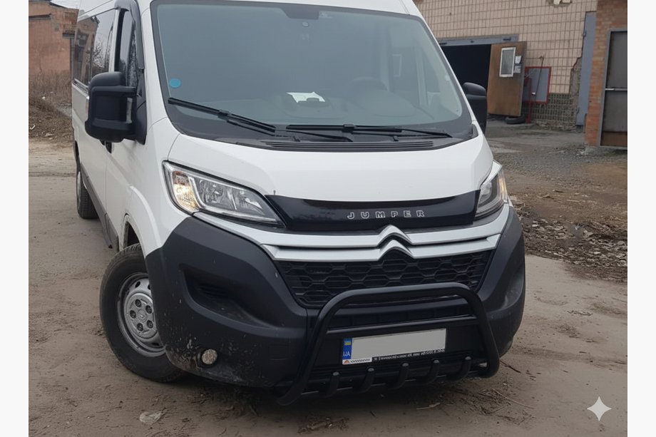Fiat Ducato 2006–2025 Voorbumperbeugel WT003 Black (RVS) Image