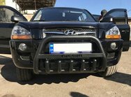 Hyundai Tucson JM 2004– Bullbar WT004 Black (RVS) foto 2