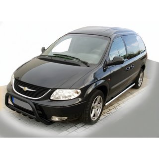 Voorbumperbeugel WT003 Black (RVS) Chrysler Voyager 2001–2007 foto 1