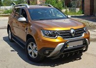 Renault Duster 2018–2024 Bullbar zonder logo WT003 Black (RVS) foto 5