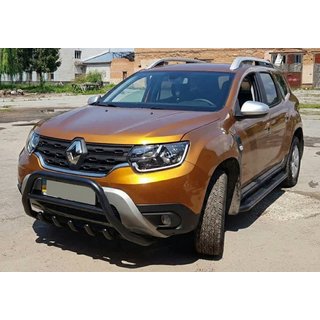 Bullbar zonder logo WT003 Black (RVS) foto 4