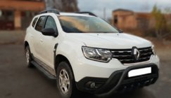 Renault Duster 2018–2024 Bullbar met opschrift WT004 Black (roestvrij staal) foto 4