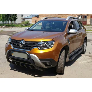 Bullbar zonder logo WT003 Black (RVS) foto 4