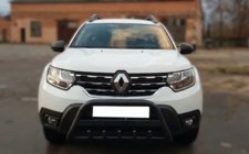 Dacia Duster 2018–2024 Bullbar met opschrift WT004 Black (roestvrij staal) foto 3