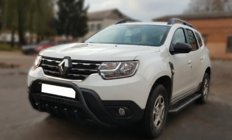 Dacia Duster 2018–2024 Bullbar met opschrift WT004 Black (roestvrij staal) foto 1