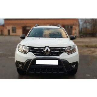 Bullbar met opschrift WT004 Black (roestvrij staal) Dacia Duster 2018–2024 foto 3
