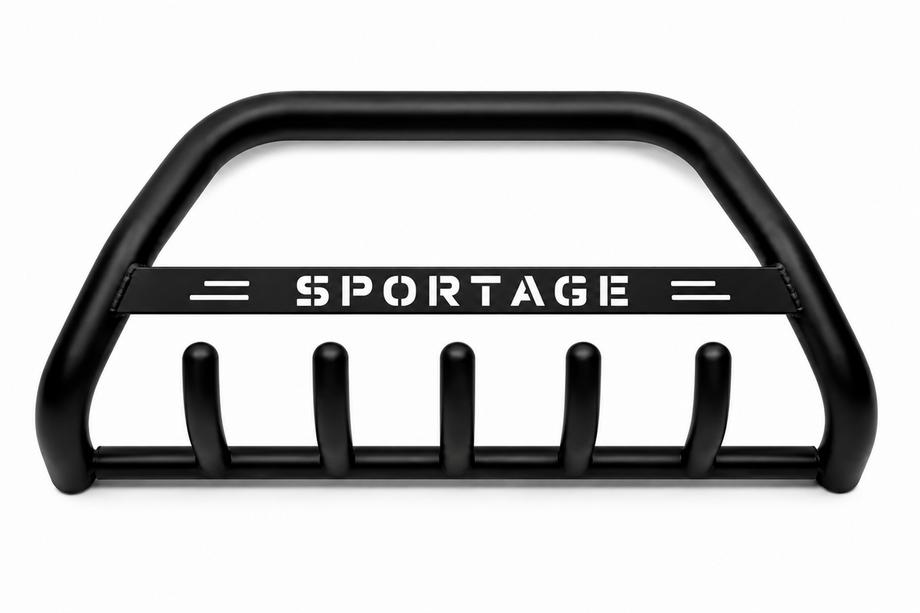Kia Sportage 2004–2010 Bullbar WT004 Black (RVS) Image
