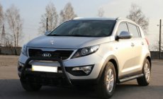 Kia Sportage 2010–2015 Bullbar WT004 Black (RVS) foto 1