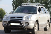 Hyundai Santa Fe 1 2000–2006 Bullbar WT004 Black (RVS) foto 1