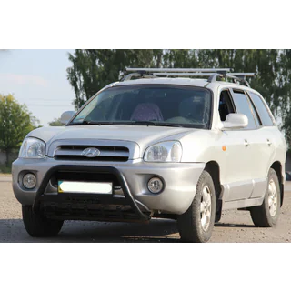 Bullbar WT004 Black (RVS) Hyundai Santa Fe 1 2000–2006 foto 1