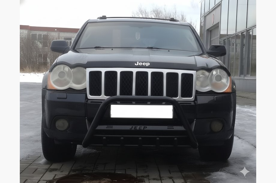 Jeep Grand Cherokee WK 2004–2010 Bullbar WT004 Black (RVS) Foto 1