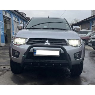 Bullbar WT004 Black (RVS) Mitsubishi L200 2006–2015 foto 1