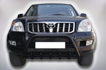 Toyota Land Cruiser Prado 120 2002–2009 Bullbar WT004 Black (RVS) foto 1
