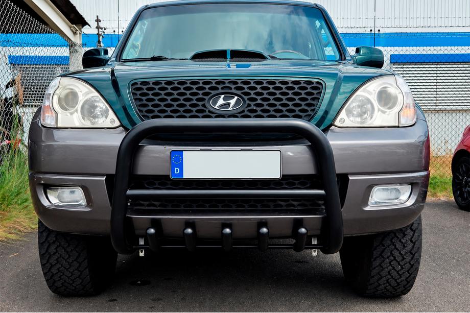 Hyundai Terracan 2001–2007 Bullbar WT003 Black (RVS) Image