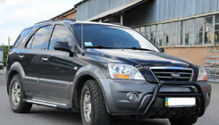 Kia Sorento I BL 2002–2009 Bullbar WT003 Black-2 (RVS) foto 4