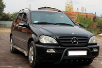 Mercedes ML W163 1997–2005 Bullbar WT004 Black (RVS) foto 1