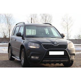 Bullbar WT003 Black (RVS) Skoda Yeti 2009–2017 foto 1