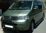 Volkswagen T5 Multivan 2003–2010 Bullbar WT003 Black (RVS) foto 3