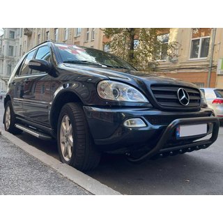 Bullbar WT003 Black (RVS) Mercedes ML W163 1997–2005 foto 3