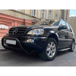 Bullbar WT003 Black (RVS) Mercedes ML W163 1997–2005 foto 4