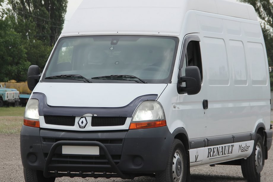Renault Master 1998–2010 Voorbumperbeugel WT003 Black (RVS) Image