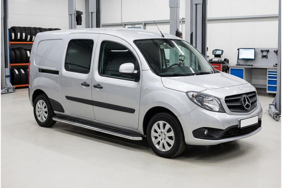 Mercedes Citan 2013–2021 Maydos V1 side steps (set van 2, aluminium/RVS) Image