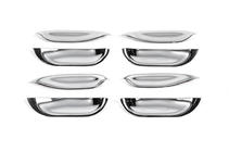 Mercedes S-class W140 1991–1998 Chrom deurgreepschalen (set van 4, kunststof) foto 1