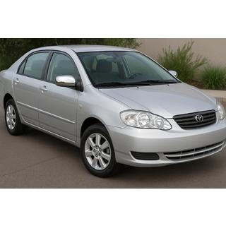Chrom spiegelkappen 2002-2005 (2 stuks, kunststof) Toyota Corolla 2002–2007 foto 1