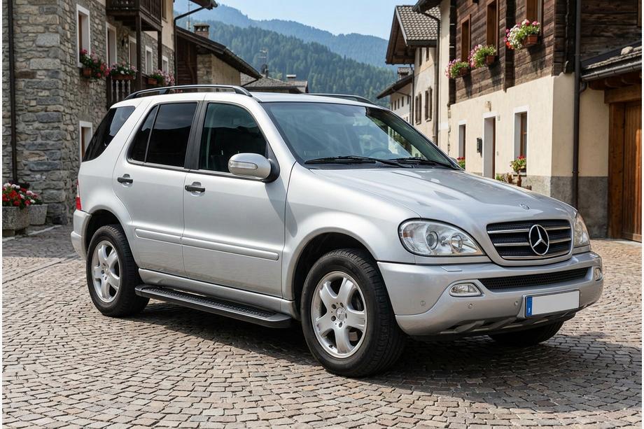 Mercedes ML W163 1997–2005 Allmond Black side steps (2 st., aluminium) Image