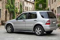Mercedes ML W163 1997–2005 Side steps Tayga Grey (set van 2, aluminium) foto 1