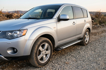 Mitsubishi Outlander 2006–2012 Side steps Line (2 stuks, aluminium) foto 1