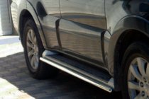 Mitsubishi Pajero Wagon IV 2006–2021 Sidebars (2 stuks, RVS) foto 1