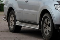Mitsubishi Pajero Wagon IV 2006–2021 Sidebars (2 stuks, RVS) foto 4