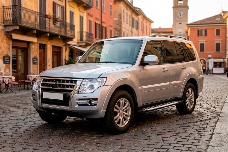 Mitsubishi Pajero Wagon IV 2006–2021 Side steps Line (2 stuks, aluminium) Image