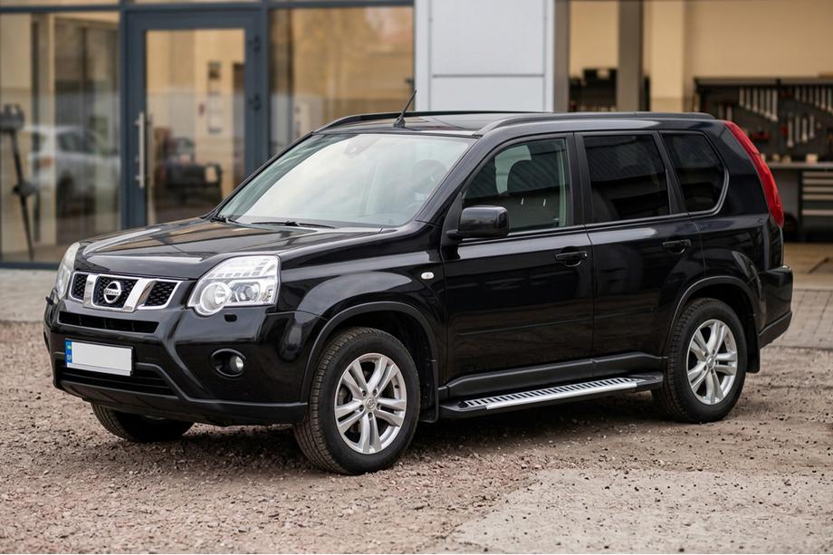 Nissan X-trail T31 2007–2014 Side steps Line (2 stuks, aluminium) Image
