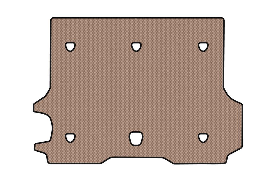 Chevrolet Trailblazer 2002–2012 Rubberen kofferbakmat Carsuit (Beige) Image