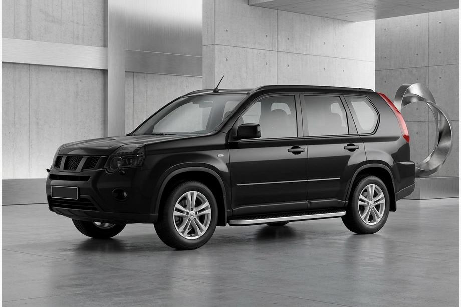 Nissan X-trail T31 2007–2014 Side steps Tayga Grey (set van 2, aluminium) Image