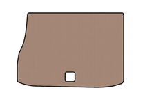 Citroen DS-5 2011–2015 Rubberen kofferbakmat Carsuit (HB, Hybride/automaat, beige) foto 1