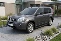 Nissan X-trail T31 2007–2014 RedLine Black zijsteps (set van 2, aluminium) foto 1