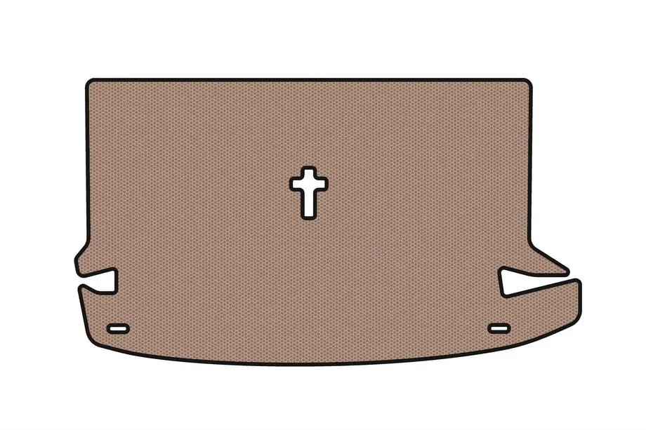 Dacia Lodgy 2012–2022 Rubberen kofferbakmat Carsuit (7-zits, beige) Image