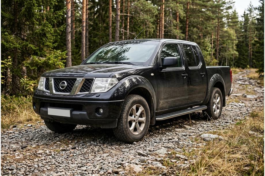 Nissan Navara 2006–2015 Maydos V1 zijtreden (set 2 stuks, aluminium + RVS) Image